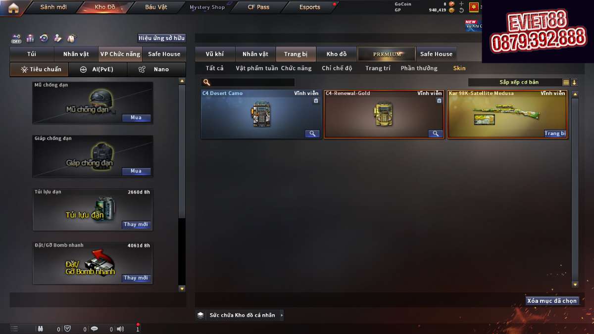 shop acc cf uy tin gia re